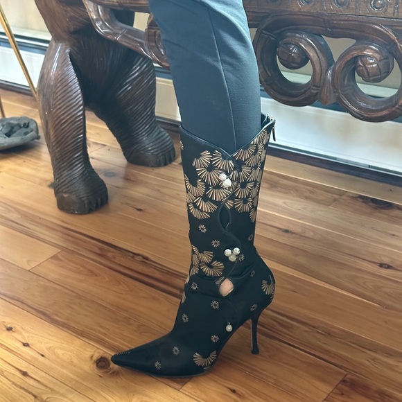Jimmy Choo Silk Boots - Picture 8 of 8